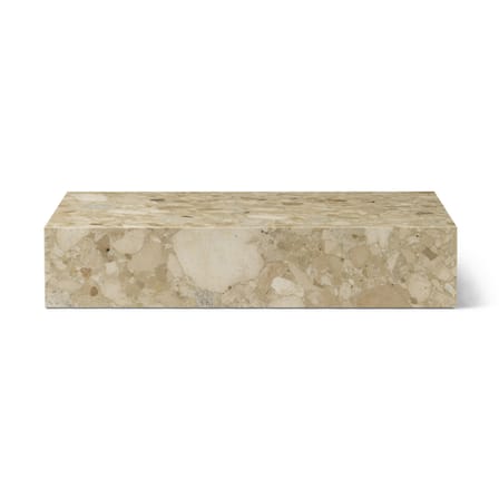 Table basse Plinth Grand pierre beige / Pierre - 137 x 76 cm x H 28 cm - Audo Copenhagen