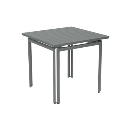 Table carrée Costa métal gris / 80 x 80 cm - Fermob
