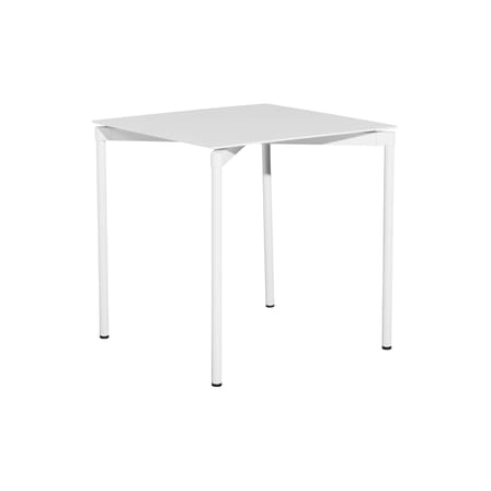 Table carrée Fromme métal blanc / Aluminium - 70 x 70 cm - Petite Friture