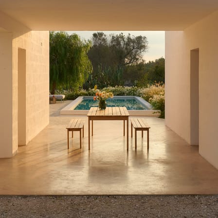 Table rectangulaire Assemble bois naturel / 220 x 92,2 cm - Muuto
