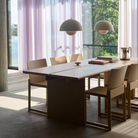 Table rectangulaire Ita OS1 bois naturel / 200 x 95 cm - &tradition