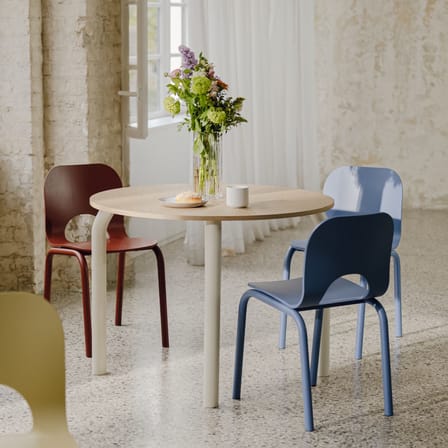 Table ronde Meko bois naturel / Ø 100 cm - 2 à 4 personnes - NOO.MA
