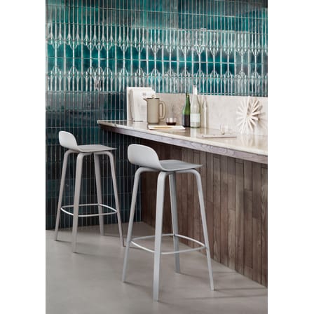 Tabouret de bar Visu bois noir / H 65 cm - Muuto
