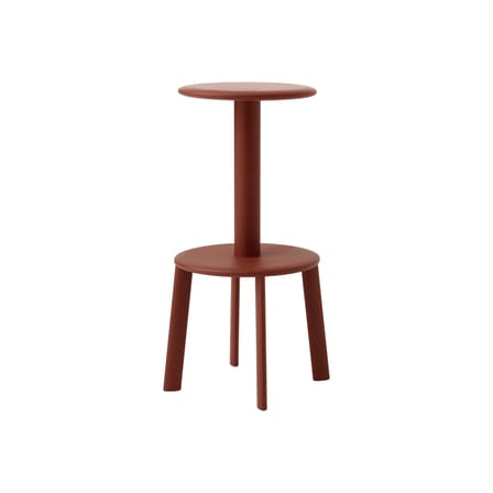 Tabouret haut pivotant Massif AV40 bois rouge / H 75 cm - &tradition