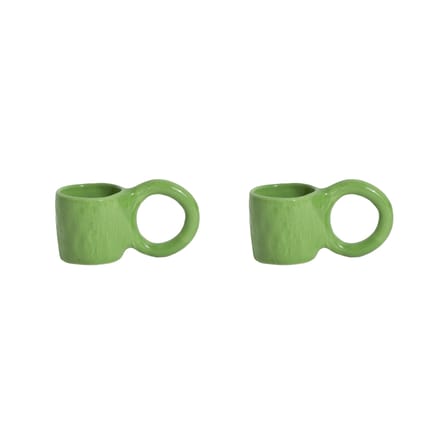 Set de 2 tasses à espresso Donut Small céramique/ Ø  6 x H 5,5 cm - Petite Friture
