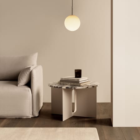 Zubehör  marmor weiß / Tablett für Couchtisch Androgyne Ø 63 cm - Audo Copenhagen