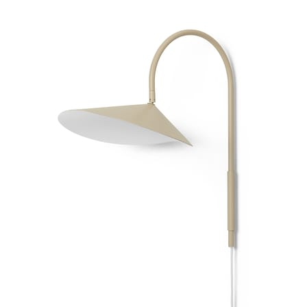 Applique avec prise Arum Swivel métal beige / H 47 cm - Orientable - Ferm Living