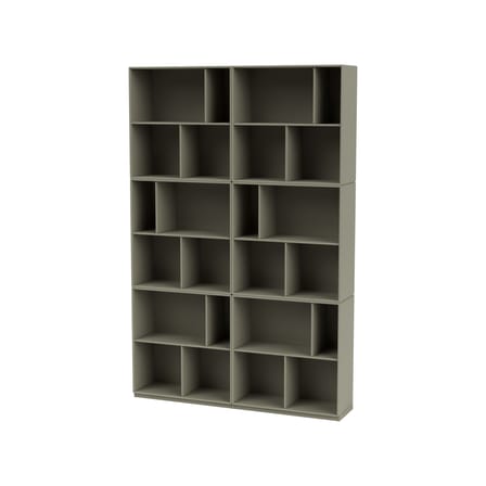 Bibliothèque Read bois gris / L 139,2 x P 30 x H 211,8 cm - MONTANA