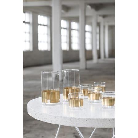 Bicchiere Chemistry metallo vetro oro trasparente / Rame - Ø 7 cm - Serax