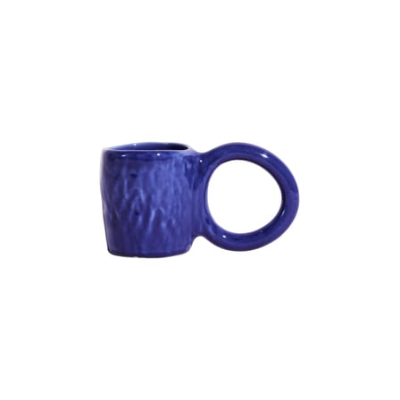 Donut Medium Coffee cup ceramic blue / Ø 8 x H 9 cm - Petite Friture
