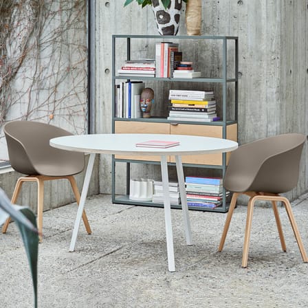 Fauteuil  About a chair AAC22 plastique vert / Recyclé - Hay