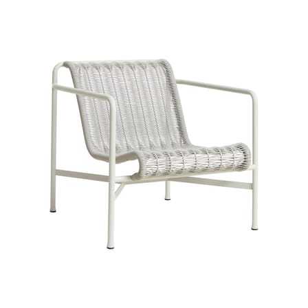Fauteuil bas Palissade Cord gris / Corde tissu recyclé - Hay