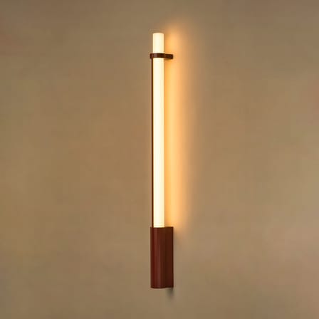 In Fine LED Outdoor wall light glass red / L 105 cm - DCW éditions