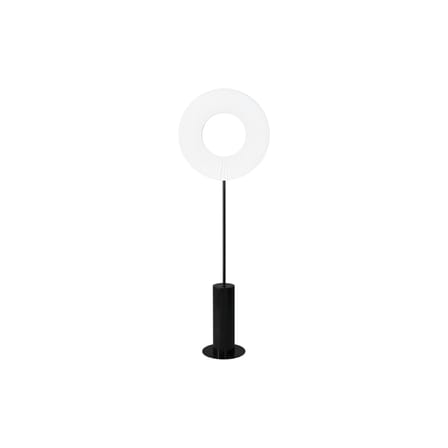 Lampadaire Iris Totem tissu blanc / LED - Ø 50 cm - Dix Heures Dix