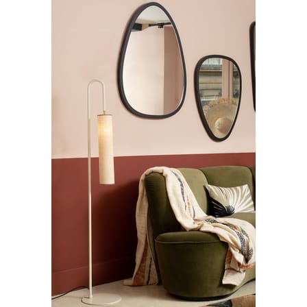 Lampadaire Tokyo fibre végétale blanc / H 140 cm - Rabane - Maison Sarah Lavoine