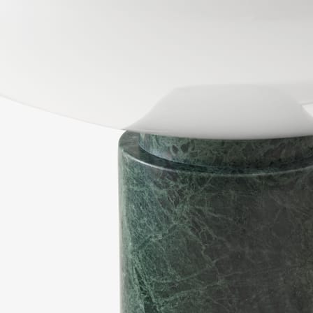 Lampe de table Mist AP17 verre vert / Marbre - Ø 37 x H 41 cm - &tradition