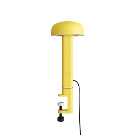 Lampe de table NOD LED métal jaune / Base serre-joint  / H 34 cm - TIPTOE
