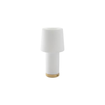 Lampe extérieur sans fil rechargeable Cameo LED verre blanc - Fontana Arte