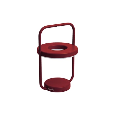 Lampe extérieur sans fil rechargeable Ulli LED métal rouge / H 29,5 cm - Fermob