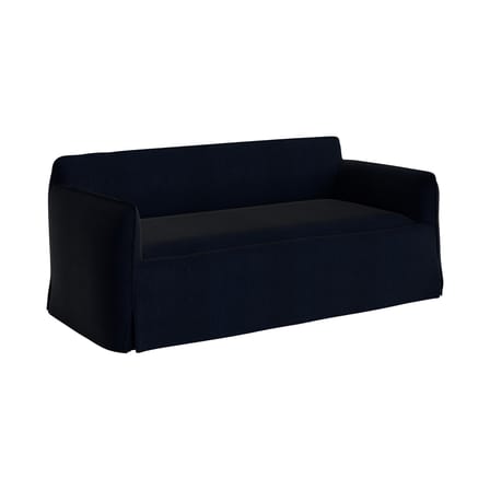 Canapé droit Mimi tissu bleu / 2,5 places - L 190 cm - Hay