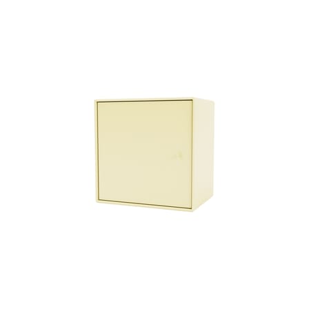 Rangement mural Montana Mini 1003 bois jaune / Porte droite - 35 x 35 x P 25 cm - MONTANA