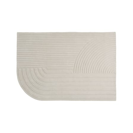Relevo Rug textile white / 170 x 240 cm - Hand-tufted - Muuto