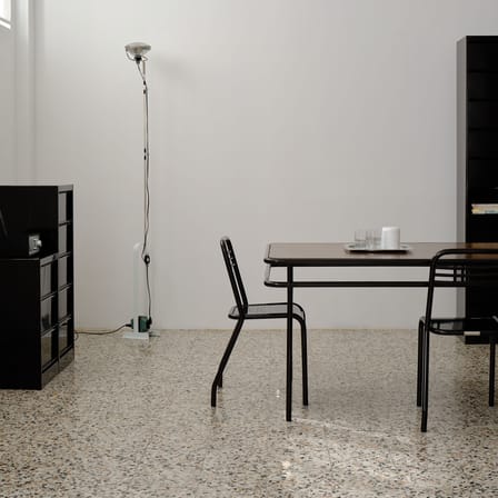 Table rectangulaire UD bois marron / 180 x 90 cm - 8 personnes - Tolix
