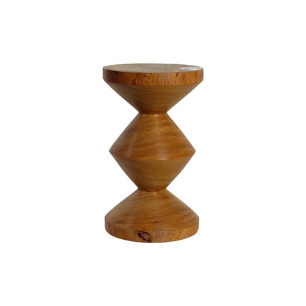Tabouret Zig Zag bois naturel - POLSPOTTEN