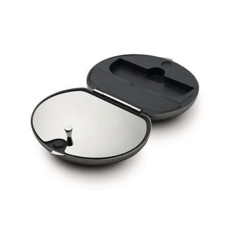 Set cigarettes à rouler Taboo métal / Boîtier en acier - Ø 10 cm / Seconde vie - Alessi