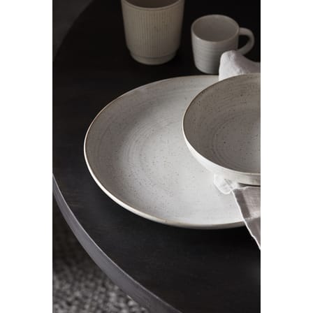Assiette Pion céramique blanc gris / Ø 28 cm - House Doctor