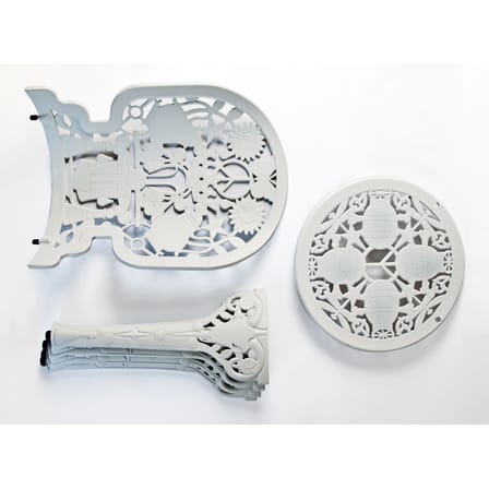Chaise Industry Garden métal blanc / ajouré - Studio Job, 2016 - Seletti