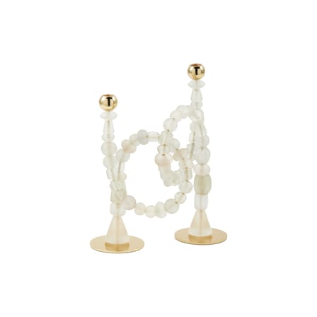 Chandelier Perles verre blanc - Pols Potten