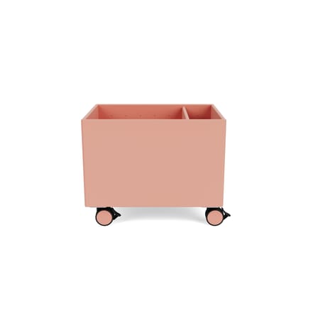 Coffre à roulettes Colour Box II bois rose / 46.8 x 35,4 x H 37.8 cm - MONTANA