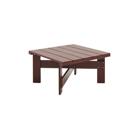 Couchtisch Crate Outdoor holz rot / Gerrit Rietveld (1934 - 75,5 x 75,5 x H 40 cm - Hay