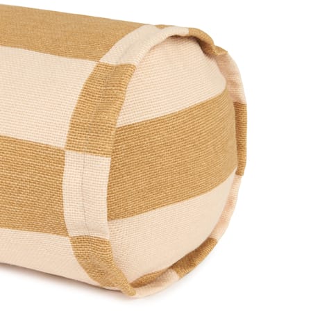 Coussin Vibes Cylinder tissu jaune / Ø 16 x L 50 cm - NOBODINOZ