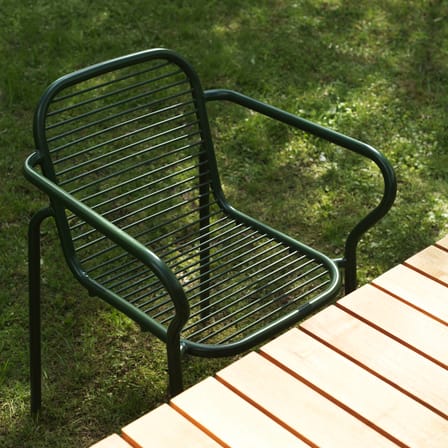 Fauteuil de repas empilable Vig métal vert - Normann Copenhagen