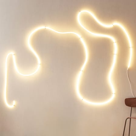 Guirlande lumineuse Flex Tube LED plastique blanc / 9 mètres - Néon LED flexible - STUDIO ABOUT