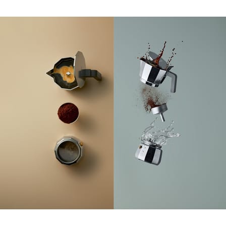 Moka Italian espresso maker metal /6 cups - Induction - Alessi