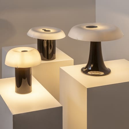 Lampe de table Céline n°1 céramique noir / Ø 27 x H 22.5 cm - Serax