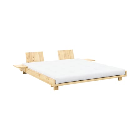 Lit double Social / Pour matelas 180 x 200 cm - Dossiers & chevets intégrés - KARUP DESIGN