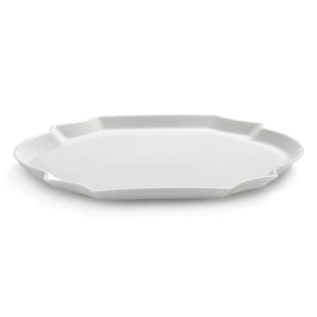 Assiette de présentation Perle Fine céramique blanc / 36,6 x 26,5 cm - Serax