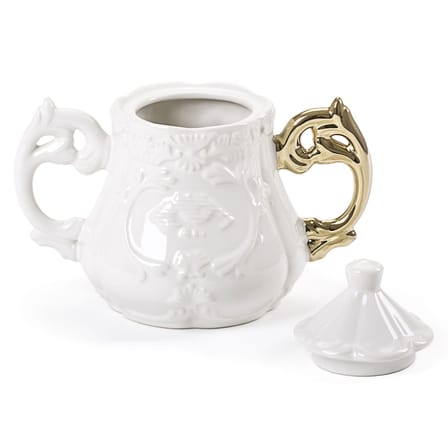Sucrier I-Sugar céramique or blanc - Seletti