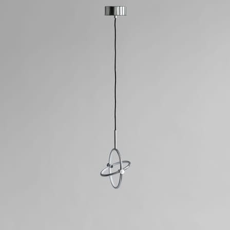 Suspension Maru Mini LED métal argent / Anneaux modulables - Ø 23 cm - 101 COPENHAGEN