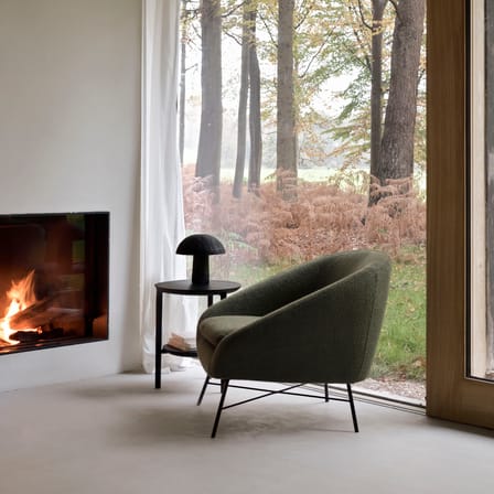 Table d'appoint Bok bois noir / Ø 43 x H 50 cm - Ethnicraft