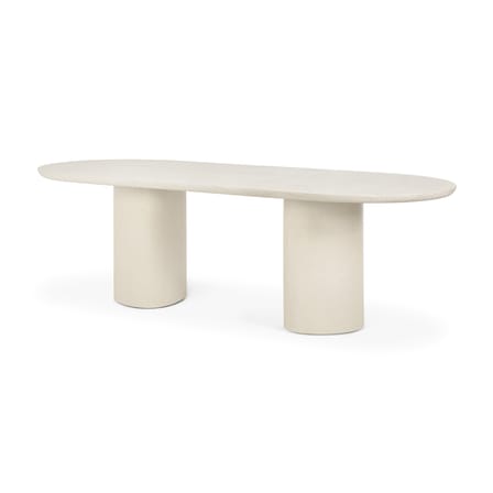 Table ovale Elements / 240 x 100 cm - 10 personnes / Microciment - Ethnicraft