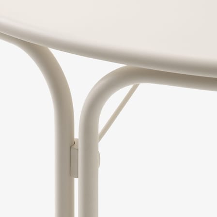 Table ronde Thorvald SC98 métal blanc / Ø 115 cm - &tradition
