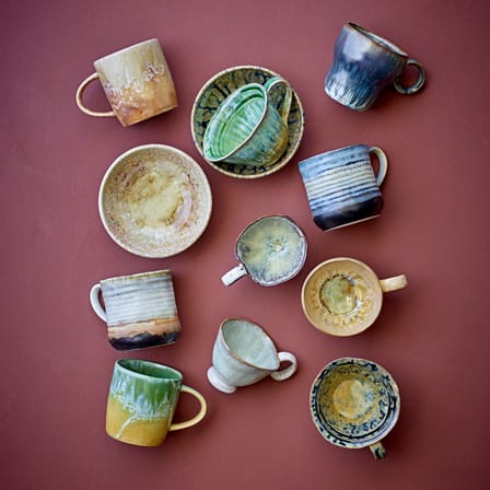 Set de 4 tasses Deana céramique marron / 380 ml - Bloomingville