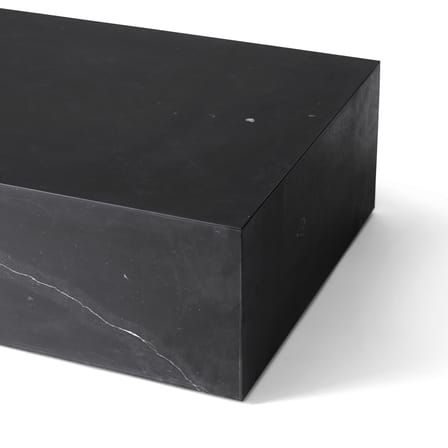 Tavolino Plinth Low pietra nero / Marmo - 100 x 60 cm x H 27 cm - Menu