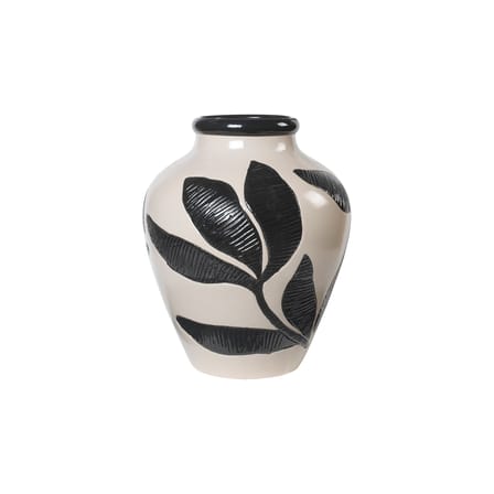 Vase Herbert céramique noir / Ø 33 x H 40 cm - BROSTE COPENHAGEN