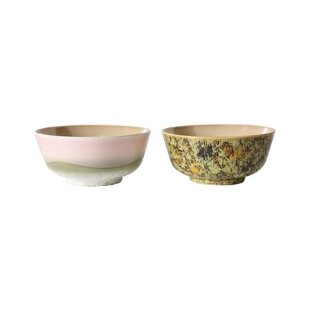Set de 2 bols 70s ceramics / Ø 19 x H 8,5 cm - HK LIVING